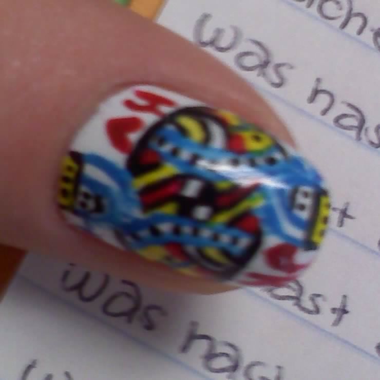 WeeklyWackyNails Deck of Cards Nail art