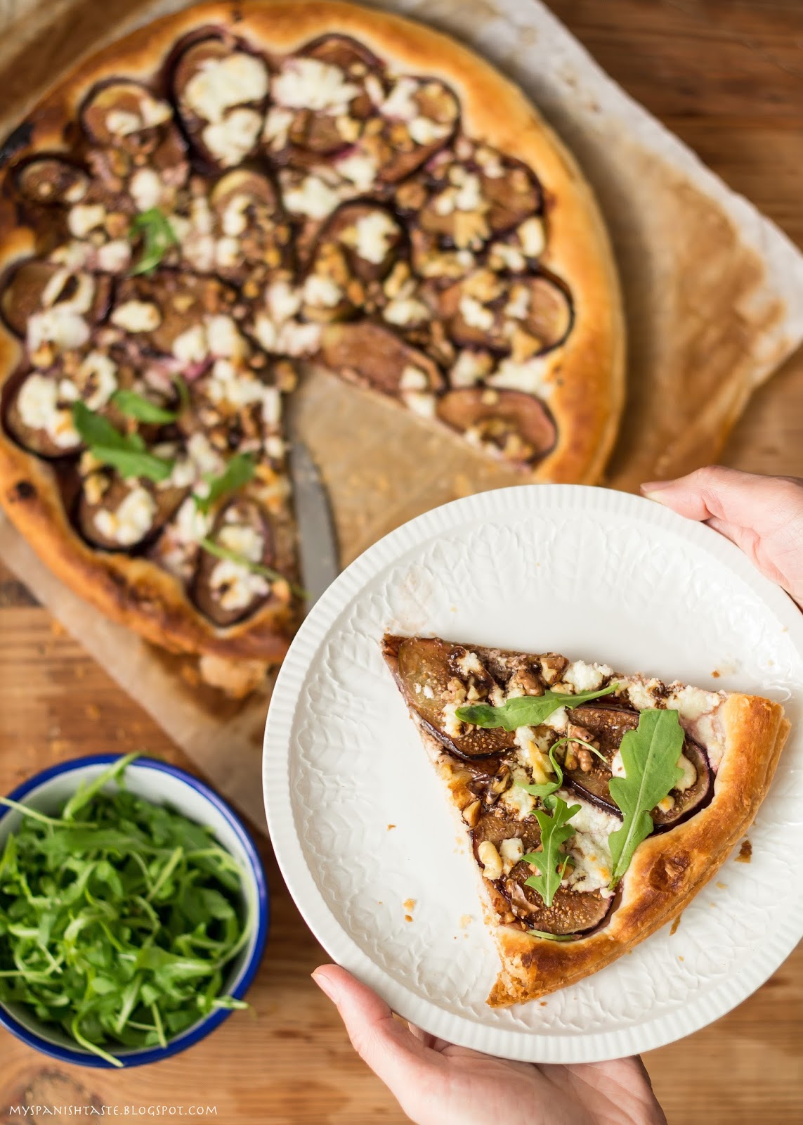 My Spanish Taste Fig and goat cheese tart