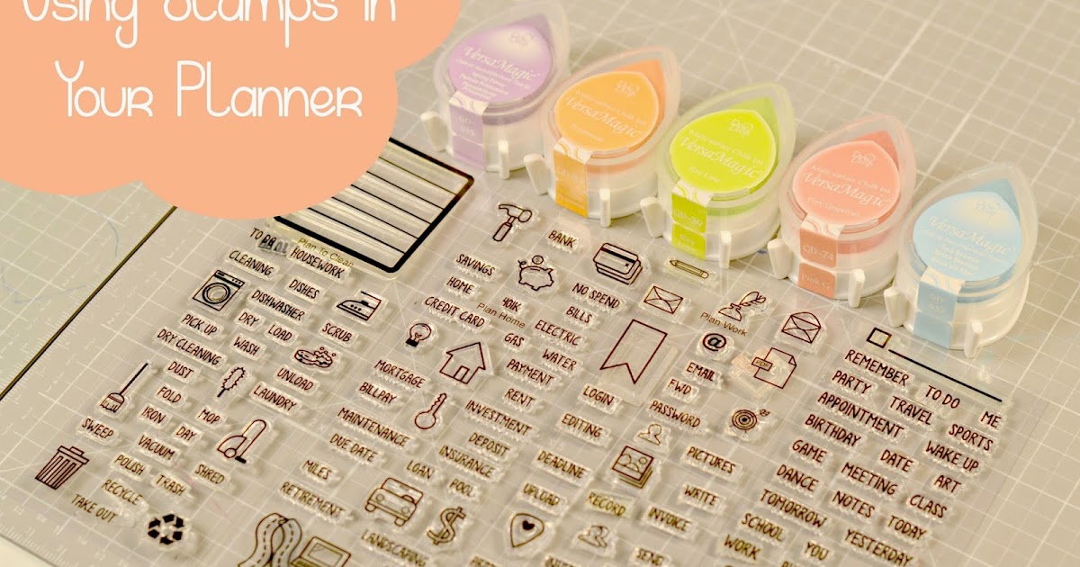 Happily A Housewife Using Stamps In Your Planner