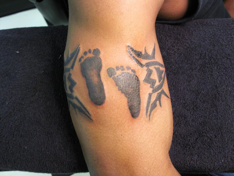 Baby Footprint Tattoos title=