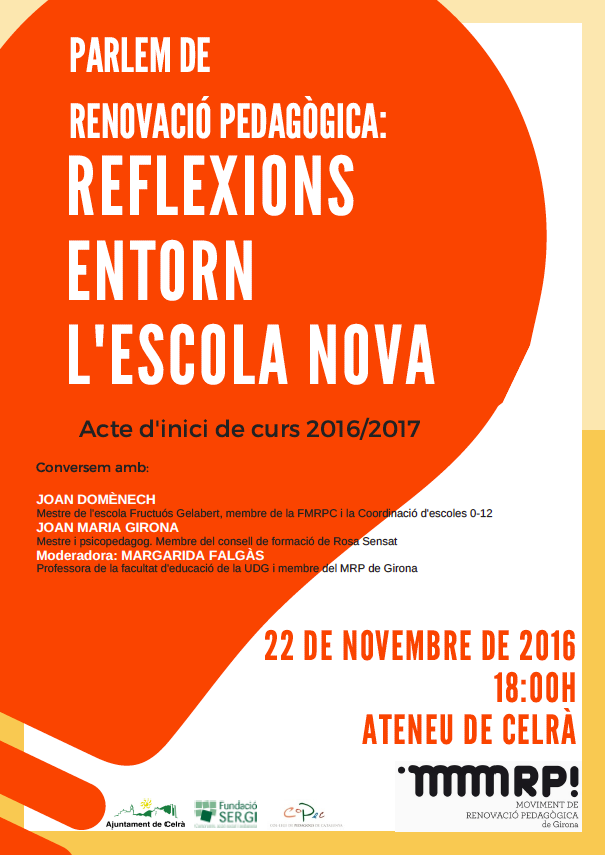 Reflexions a l'entorn de l'escola Nova