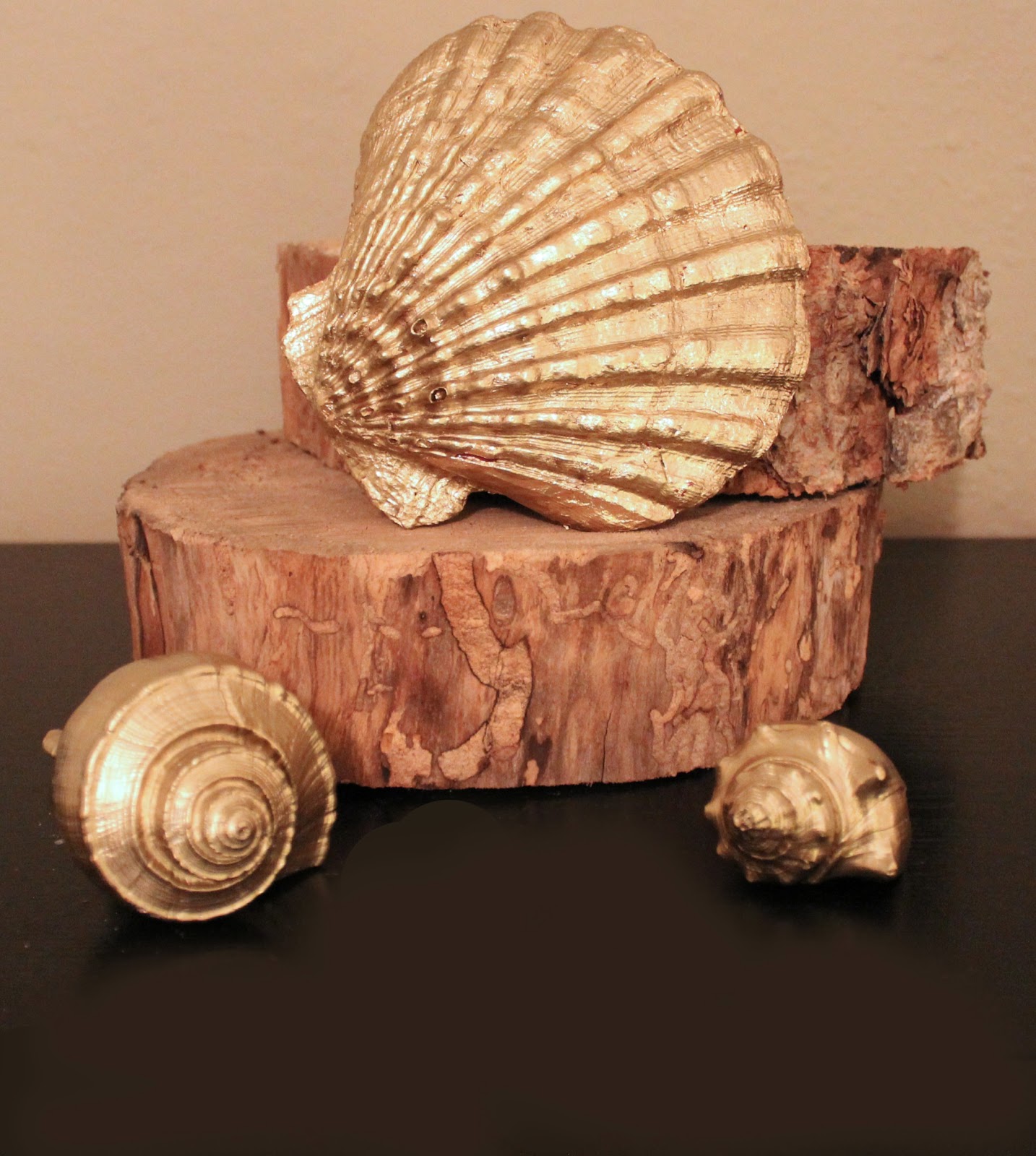 DIY Gold Gilded Sea Shells