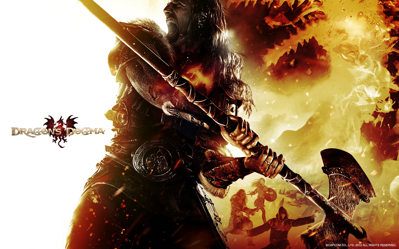 Dogma Warrior Dragon Background Wallpaper | Dragon Background Wallpaper