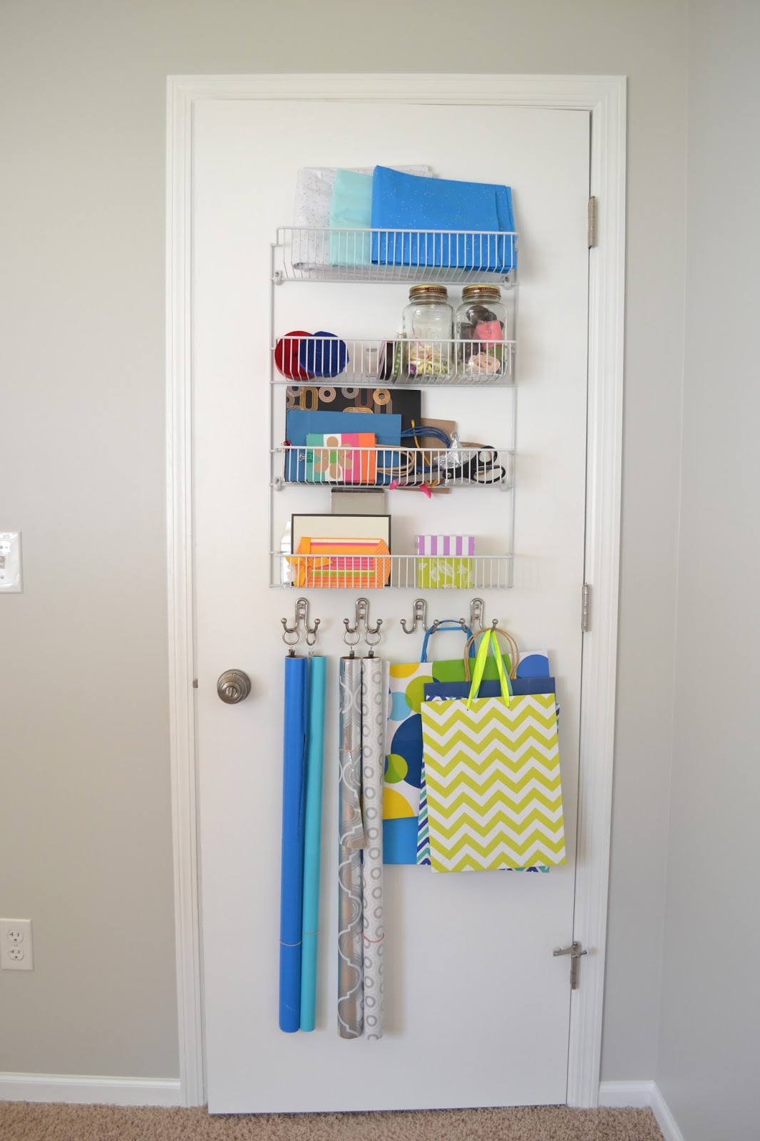 Dwelling Cents Gift Wrap Organization