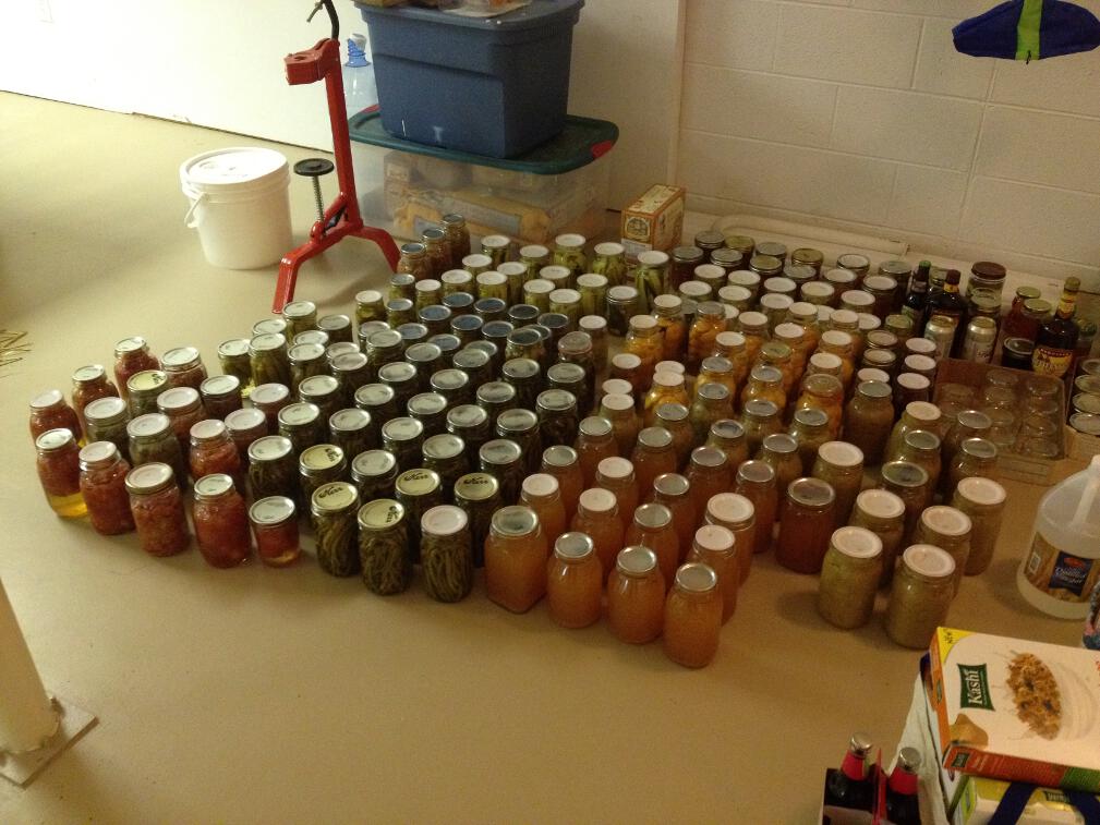 Simply Resourceful Canning Shelves and 2012 Harvest