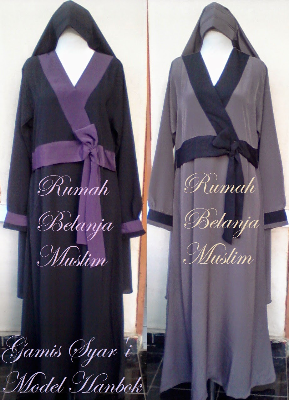 Gamis Syar'i Model Hanbok http://rumahbelanjamuslim.blogspot.com/2014/03/gamis-muslimah-model-hanbok.html