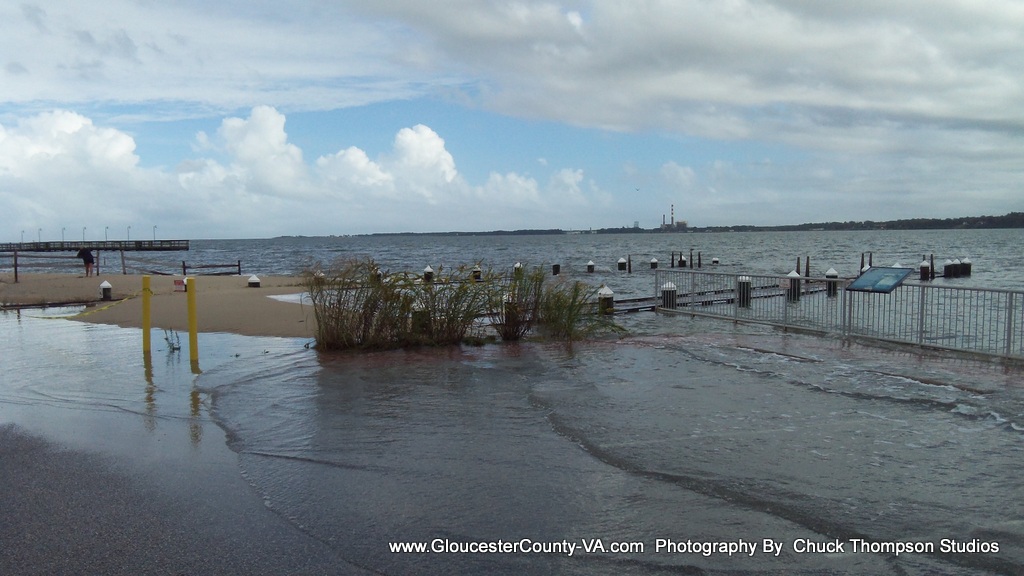 Gloucester VA Links and News Gloucester Point Beach Flooding October Hurricane 2015