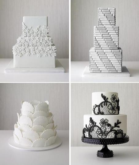 Pure White Wedding Cakes