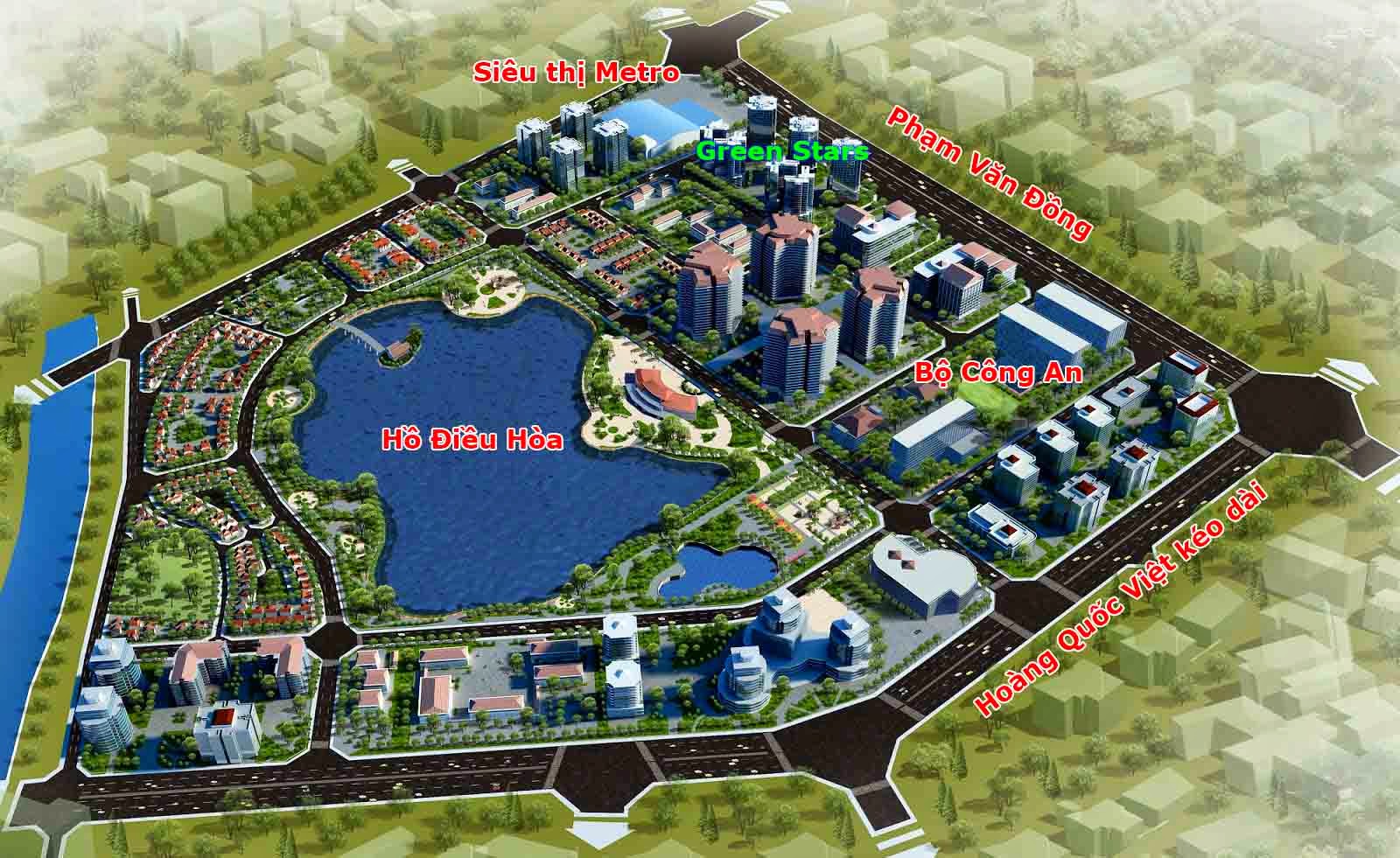 Vị tr&iacute; dự &aacute;n Th&agrave;nh Phố Giao Lưu