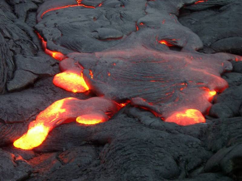 Liquid Hot Magma
