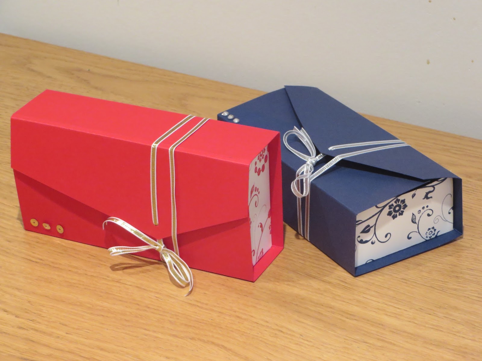 CraftyCarolineCreates Clutch Bag Gift Box Tutorial, Using Flowering