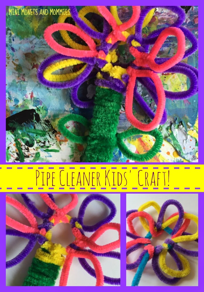 Mini Monets and Mommies: Pipe Cleaner Art Activity: Flower Sculptures