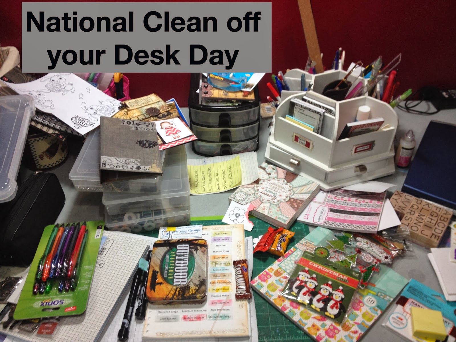 Tracys Treasures National Clean Off Your Desk Day