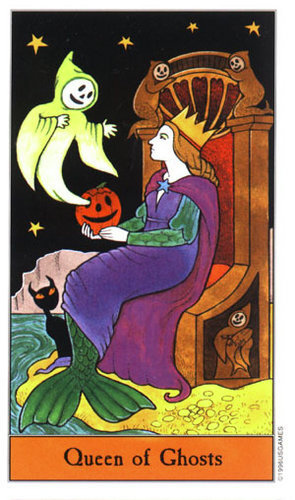 Tarot Halloween: Reina de Fantasmas