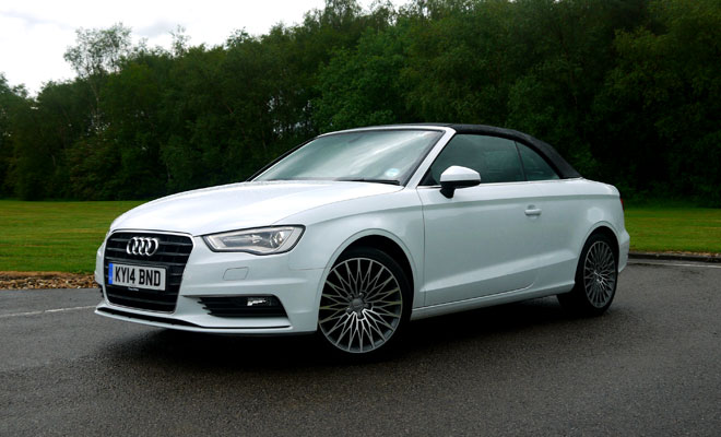 Audi A3 Cabriolet front view, closed