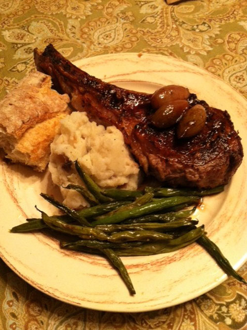 Sous Chef Baby Veal Chops with Caramelized Shallots