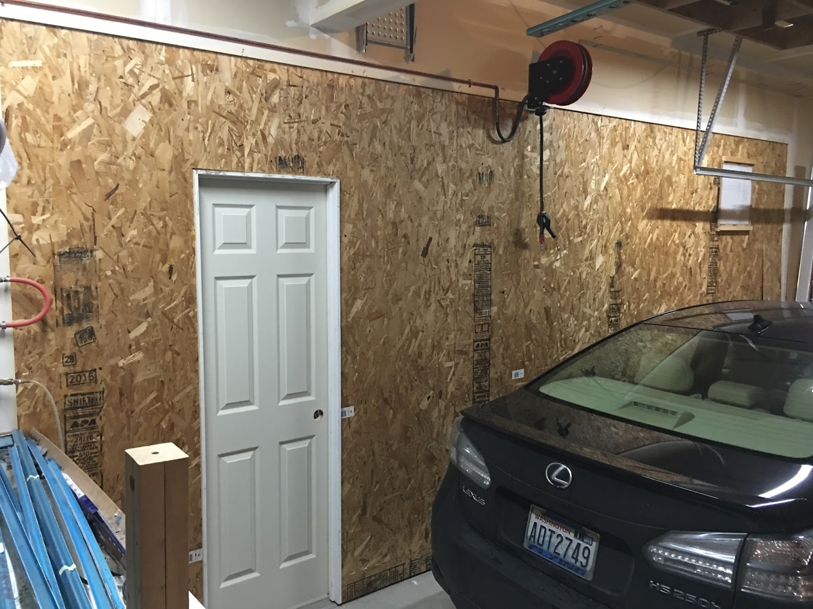 Darin S Rv Blog Some Progress This Is The New Temporary Wall From Larger Part Of Garage