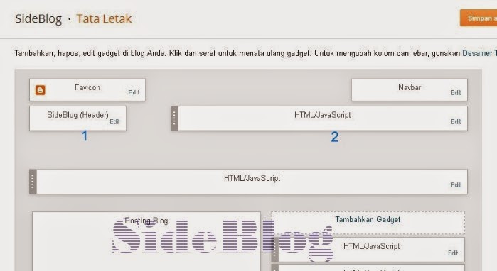 Menambahkan Widget Di Samping Judul Blog Memasang iklan di samping header