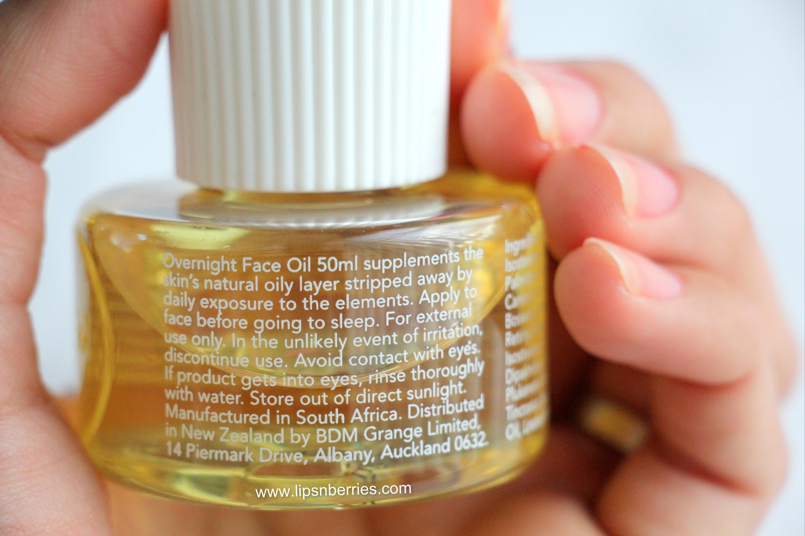 Lipidol Overnight Face Oil Review! LIPS n BERRIES