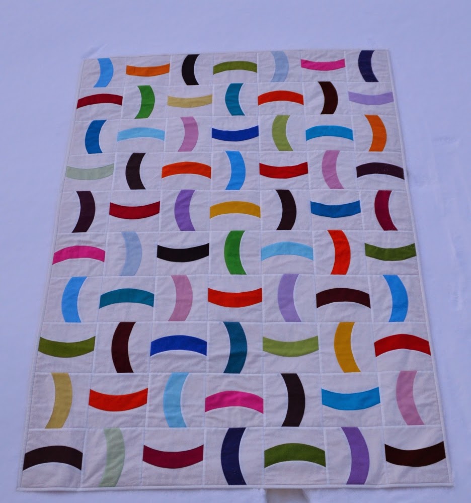einfach bunt... einfach bunt Confetti Quilt mit dem Quick Curve Ruler