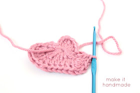 Crochet Heart Magnets Tutorial by Make It Handmade