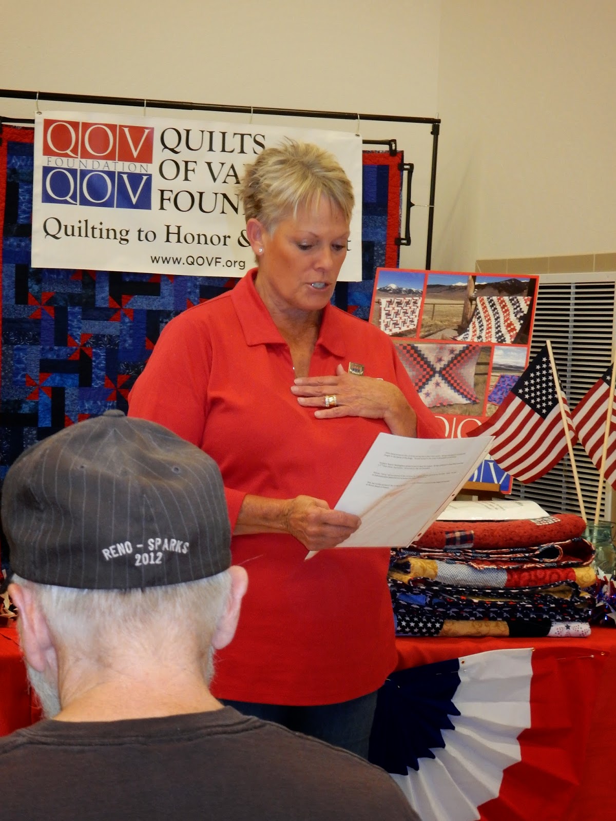 Stitch by Stitch Quilts of Valor presentation...