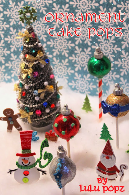 I think that these Christmas Ornaments Cake Pops look so cute and are a great treat for the holidays!