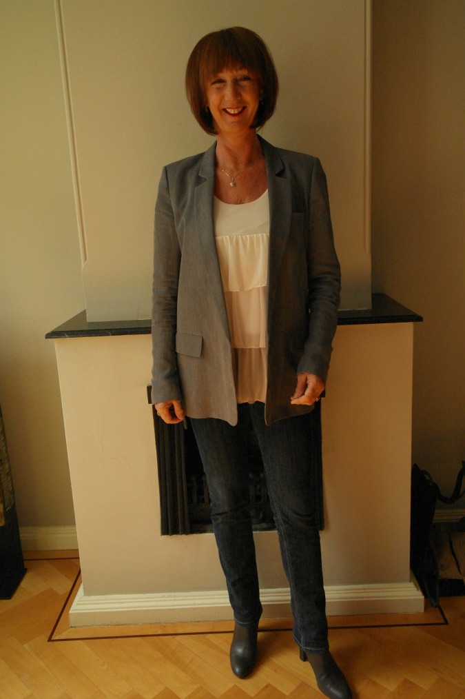 My grey boyfriend jacket... problem part 1 No Fear of Fashion