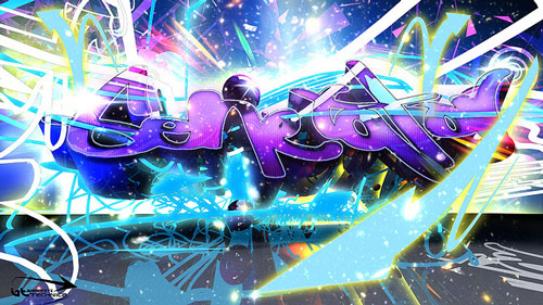 Mamat Blogs 3d Bubble Tagging Graffiti Alphabet Blue And White