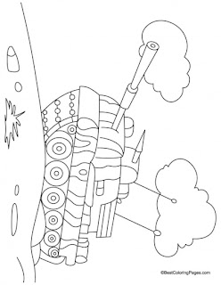 Kids coloring pages: Tank Coloring Pages