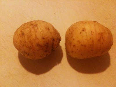 hasselback potatoes raw