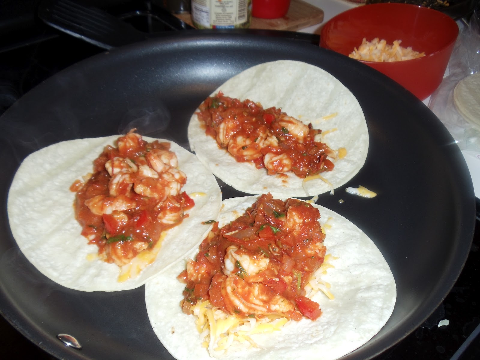 Sarah's Life in Food! Shrimp Tacos Gobernador