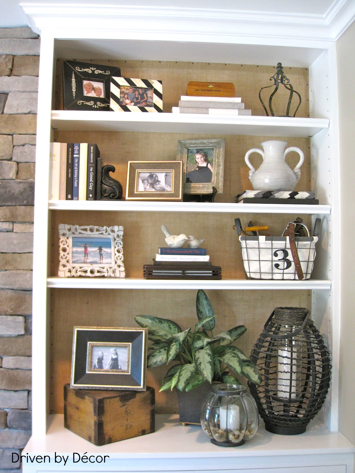 bookcase decor