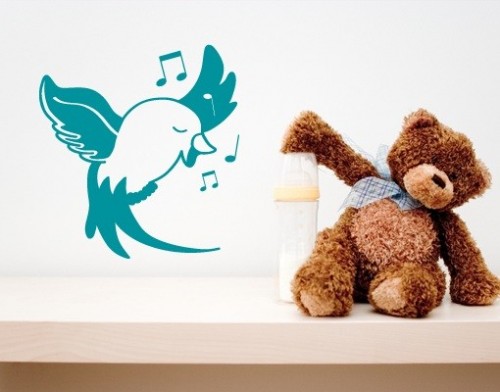 Decoración de interiores: Decoración del Cuarto de niños con aves