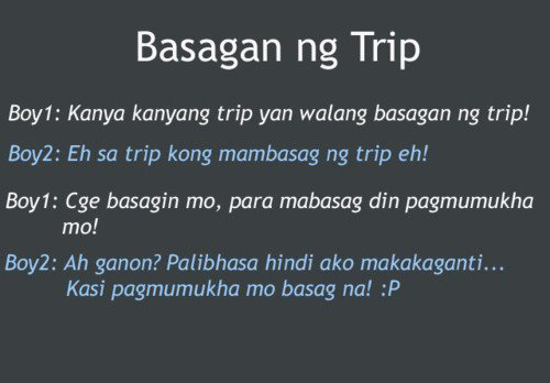 Tagalog jokes: Tagalog Jokes in Picture: Basagan ng trip