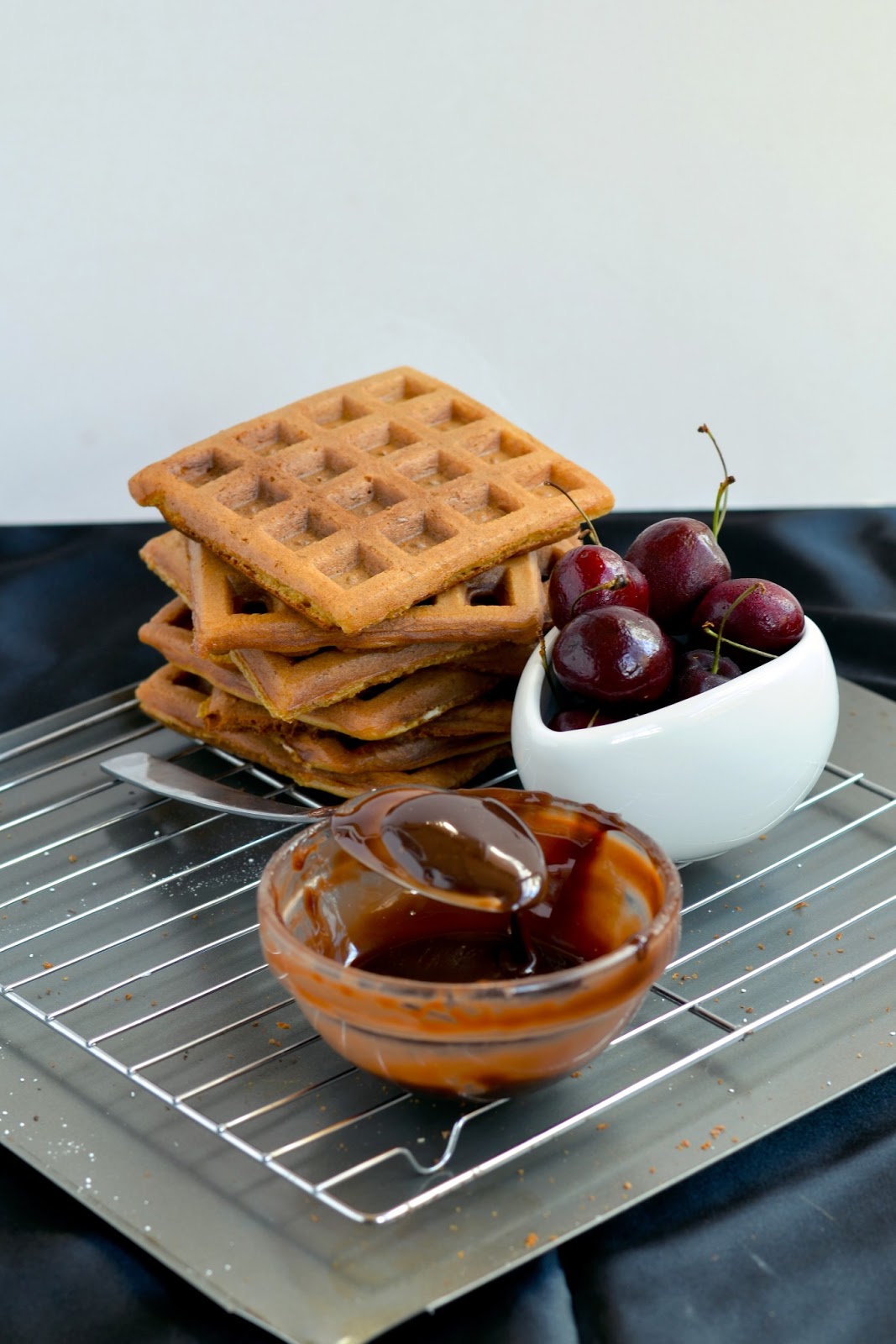 Candy bar envy// Cherry ripe Inspired sourdough waffles The