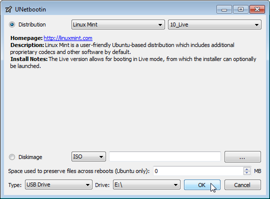 universal usb installer ubuntu onto sd card
