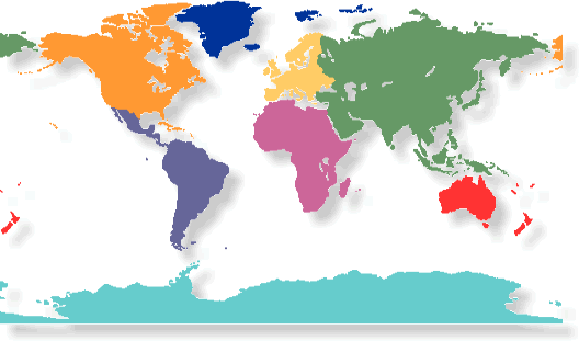 Continents and oceans free printables