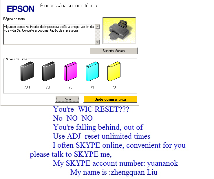 Waste ink pad is saturated EPSON Epson L120 tips collected waste ink