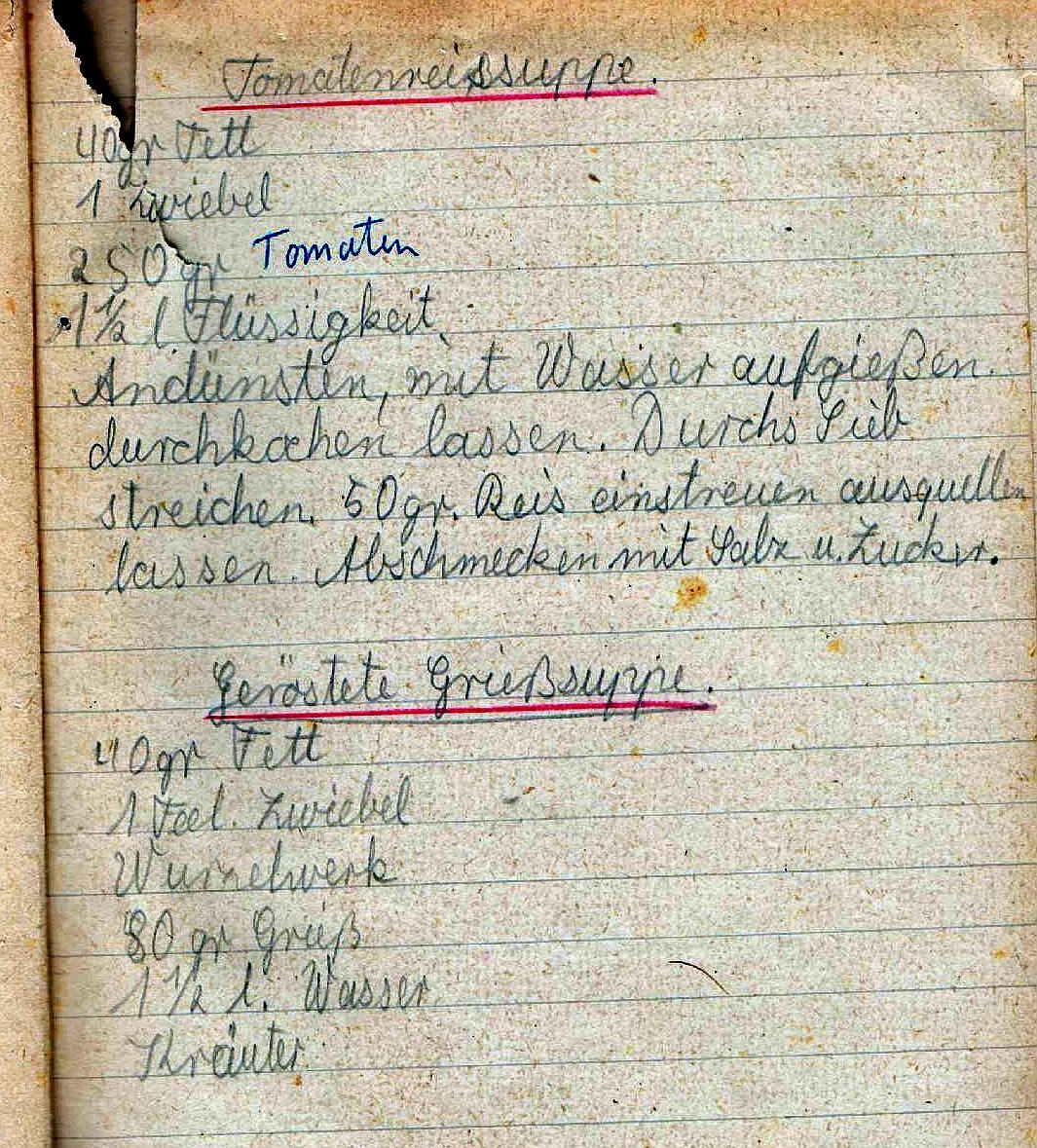 Kochen Anfang Der 50er Jahre