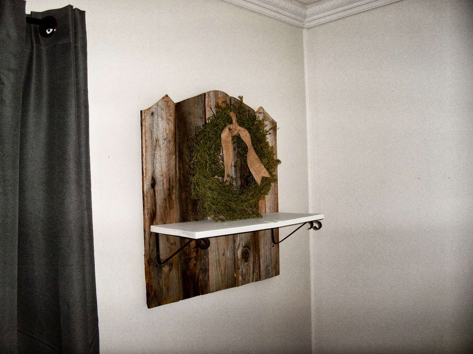 DIY Reclaimed Fence Board Shelf Little Vintage Cottage