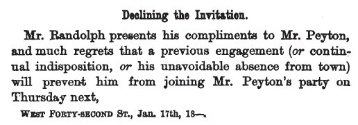 Decline Invitation Example | Party Invitations Ideas