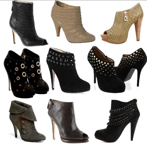 bota scarpin cano curto