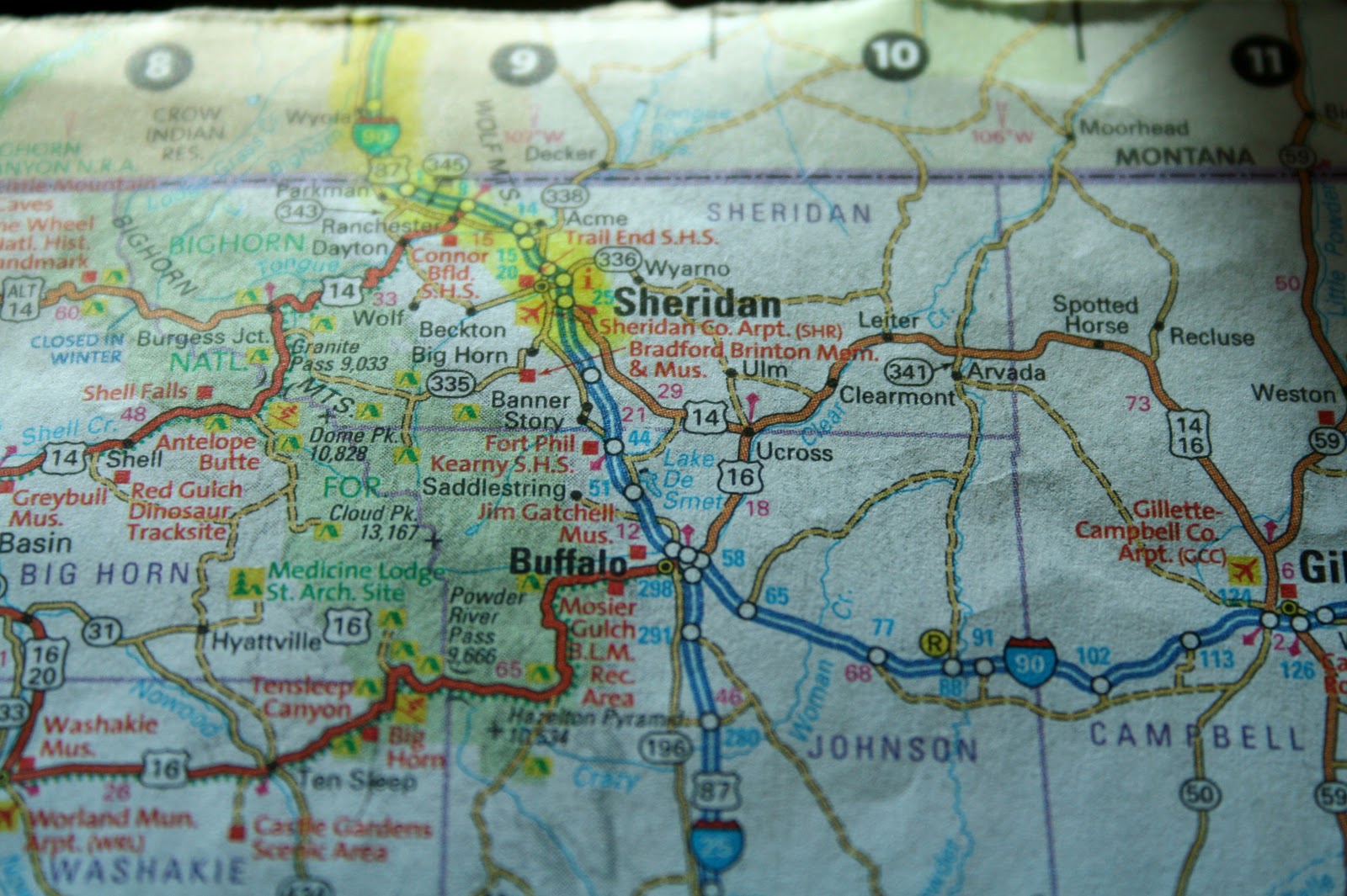 821 Pinyon Place Sheridan Wyoming Map Map