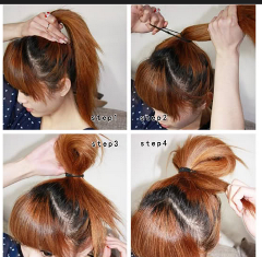 Korean Hairstyle 4 Step Easy Korean Hairstyle Cute Pretty