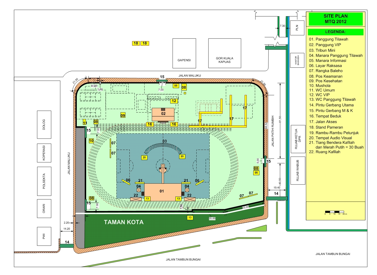 INFORMASI KAPUAS: Site Plan MTQ Kalteng 2012