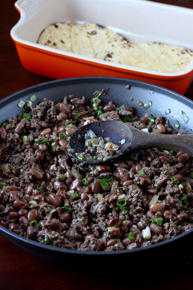 Mango & Tomato Chili & Corn Tortilla Casserole Perfect For Fall