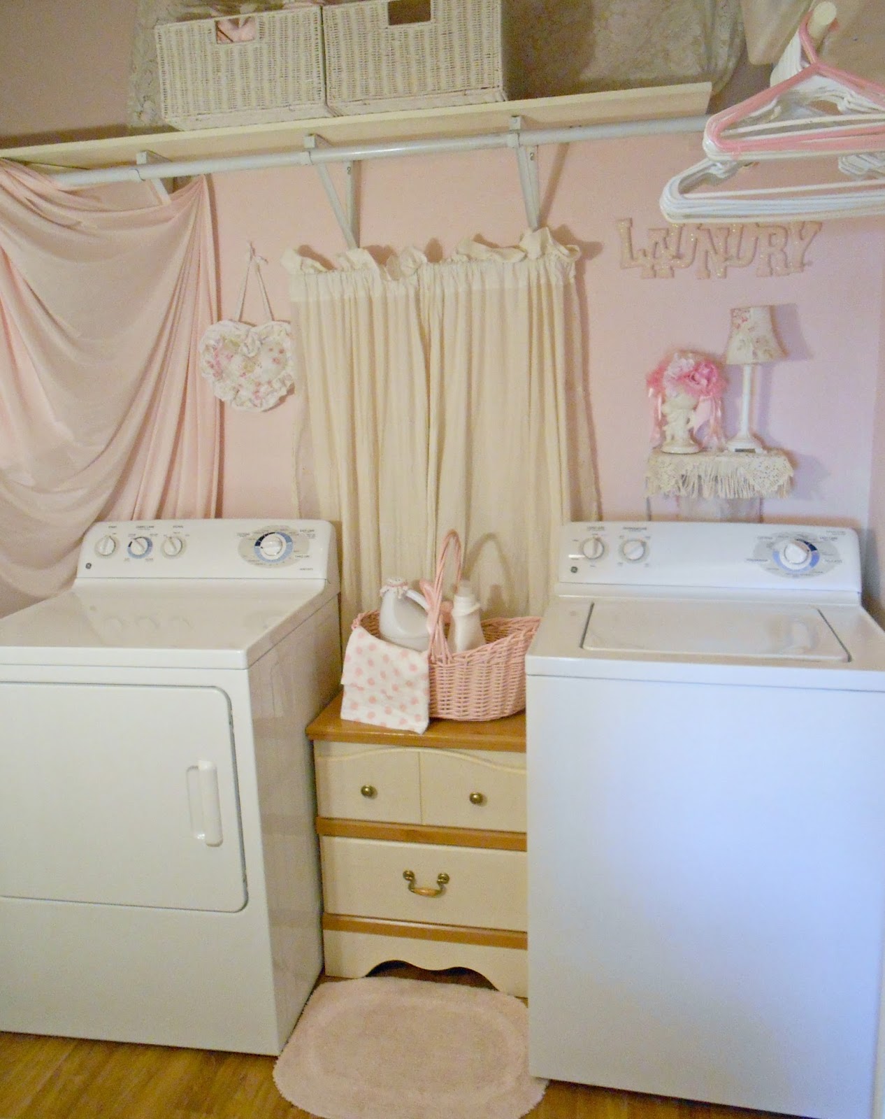 Olivia's Romantic Home My Pink Laundry Room
