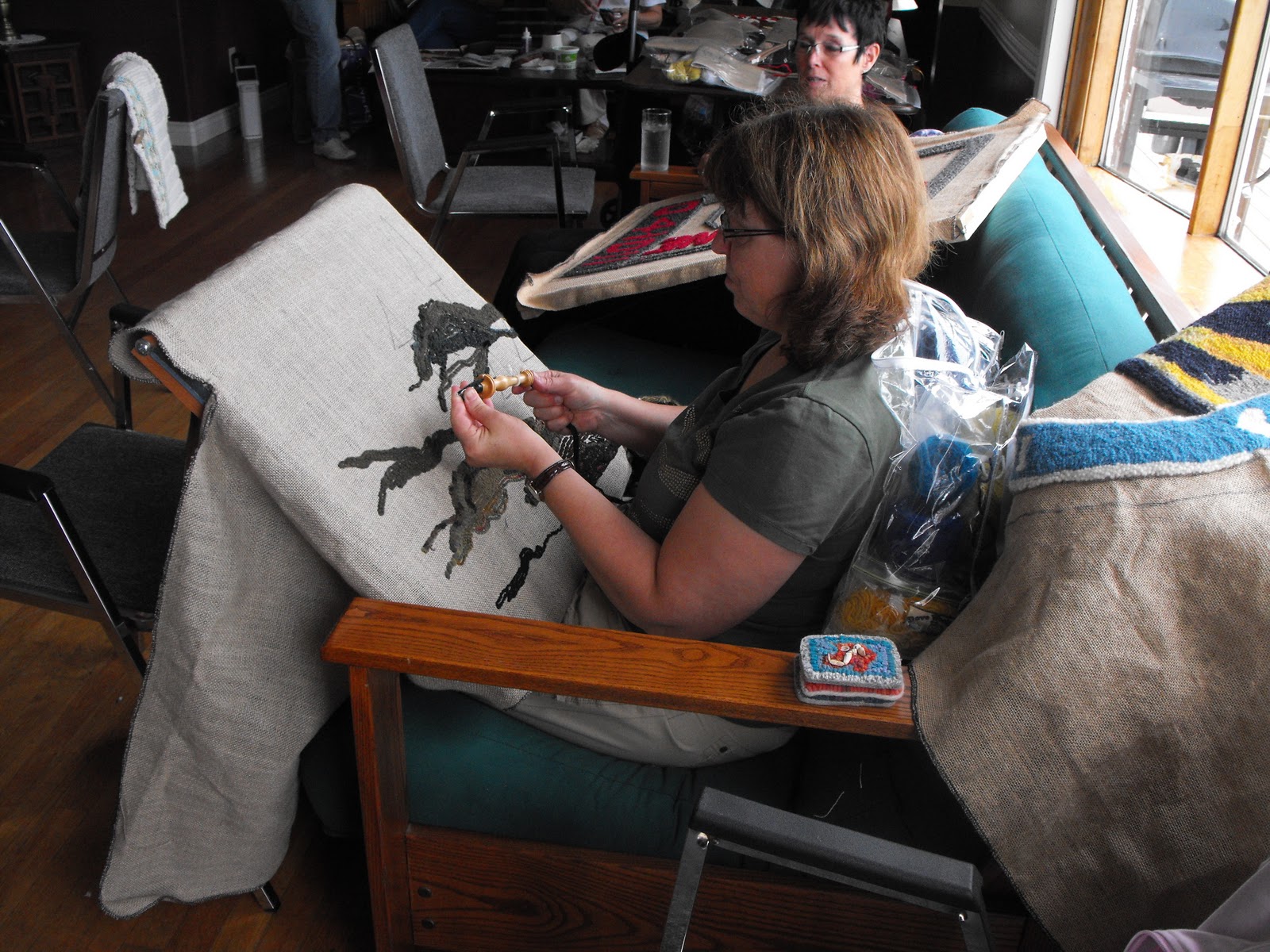 WOOLY HOOKER Woody Island Rug Hooking Retreat