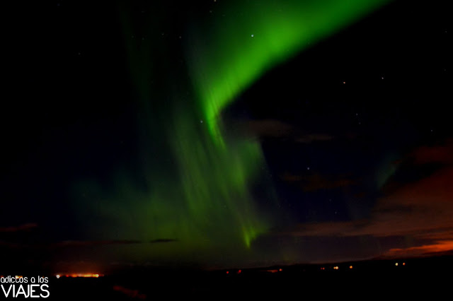 Ver auroras boreales en Islandia